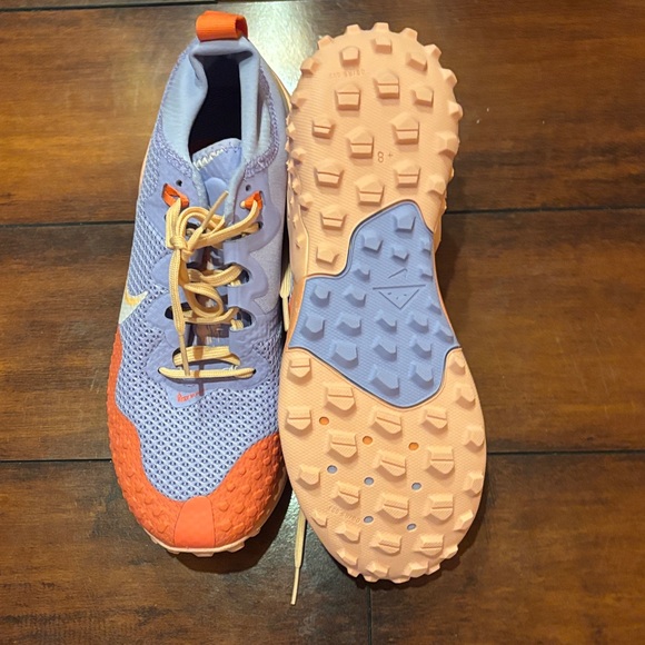 Nike Running Horse Trail Athletic Shoes - Orange, Pale Pink, and Purple - Picture 2 of 4